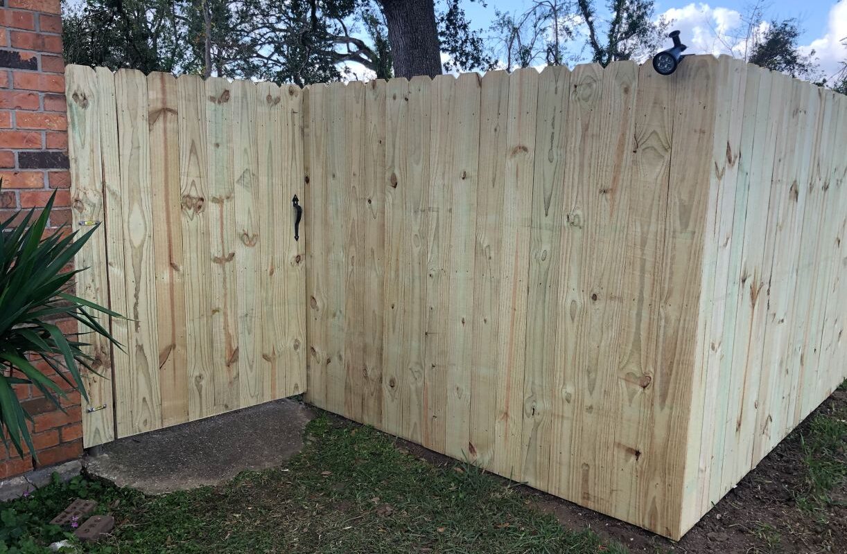 Wooden Privacy Fences close up of wooden fence ponchatoula la